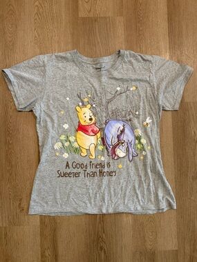 Disney Grey Kids Tee with Winnie the Pooh & Eeyore